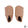 Arthur et Zoe Chaussons Bobux en cuir 'Chien' (Caramel Woof)