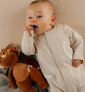 Arthur et Zoe Pyjama coton beige chiné 'Funny Dino' de Noukies