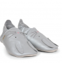 Arthur et Zoe Chaussons Bobux en cuir 'Lapin' (Silver Hop)