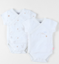Arthur et Zoe Lot de 2 bodys m.courtes 'Dino' de Noukies
