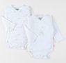 Arthur et Zoe Lot de 2 bodys m.longues 'Turtle' de Noukies