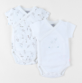 Arthur et Zoe Lot de 2 bodys m.courtes 'Bunny / fleuri' de Noukies