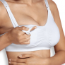 Arthur et Zoe Soutien-gorge d'allaitement Blanc Carriwell (Carri-Gel Support) (Taille L)